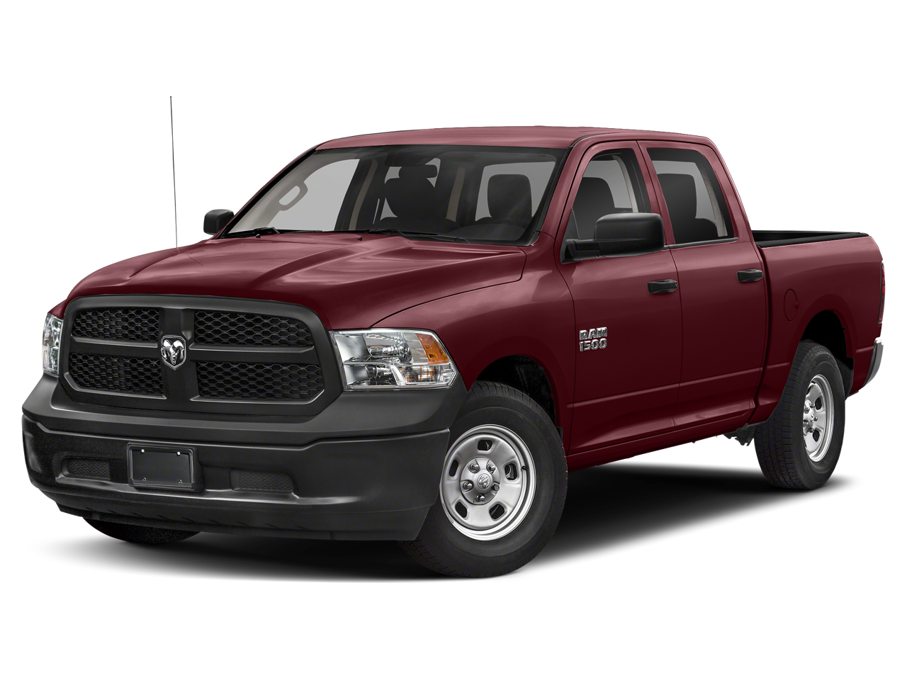 2019 RAM 1500 Classic Tradesman in Delmonico Red Pearlcoat — front three-quarter view