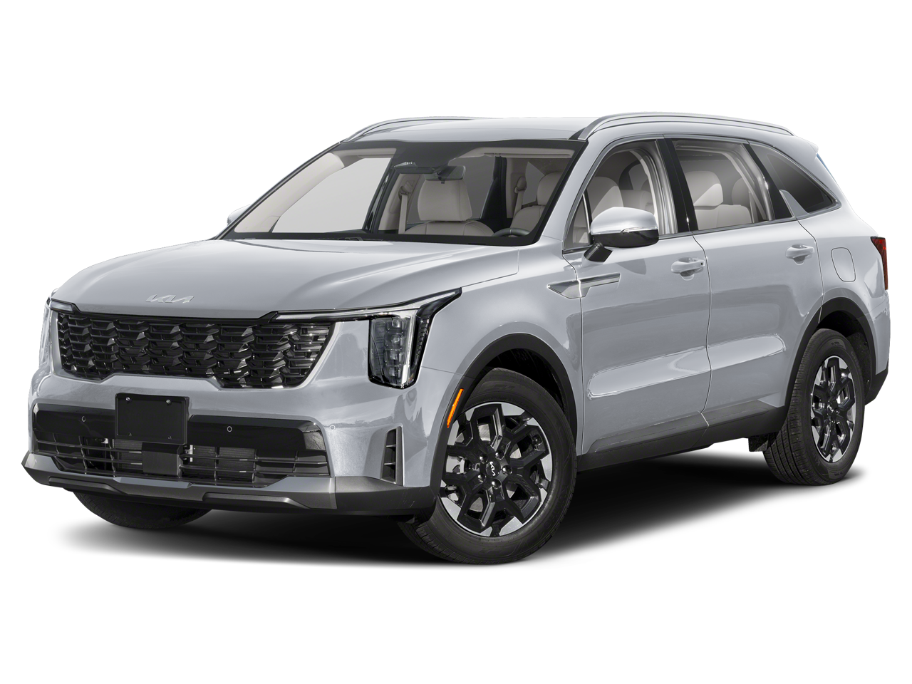 2026 Kia Sorento S in Wolf Gray — front three-quarter view
