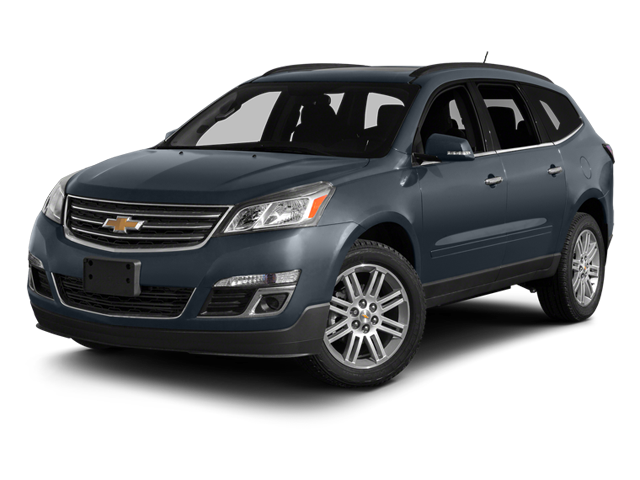 2014 Chevrolet Traverse LT 1LT in Atlantis Blue Metallic — front three-quarter view