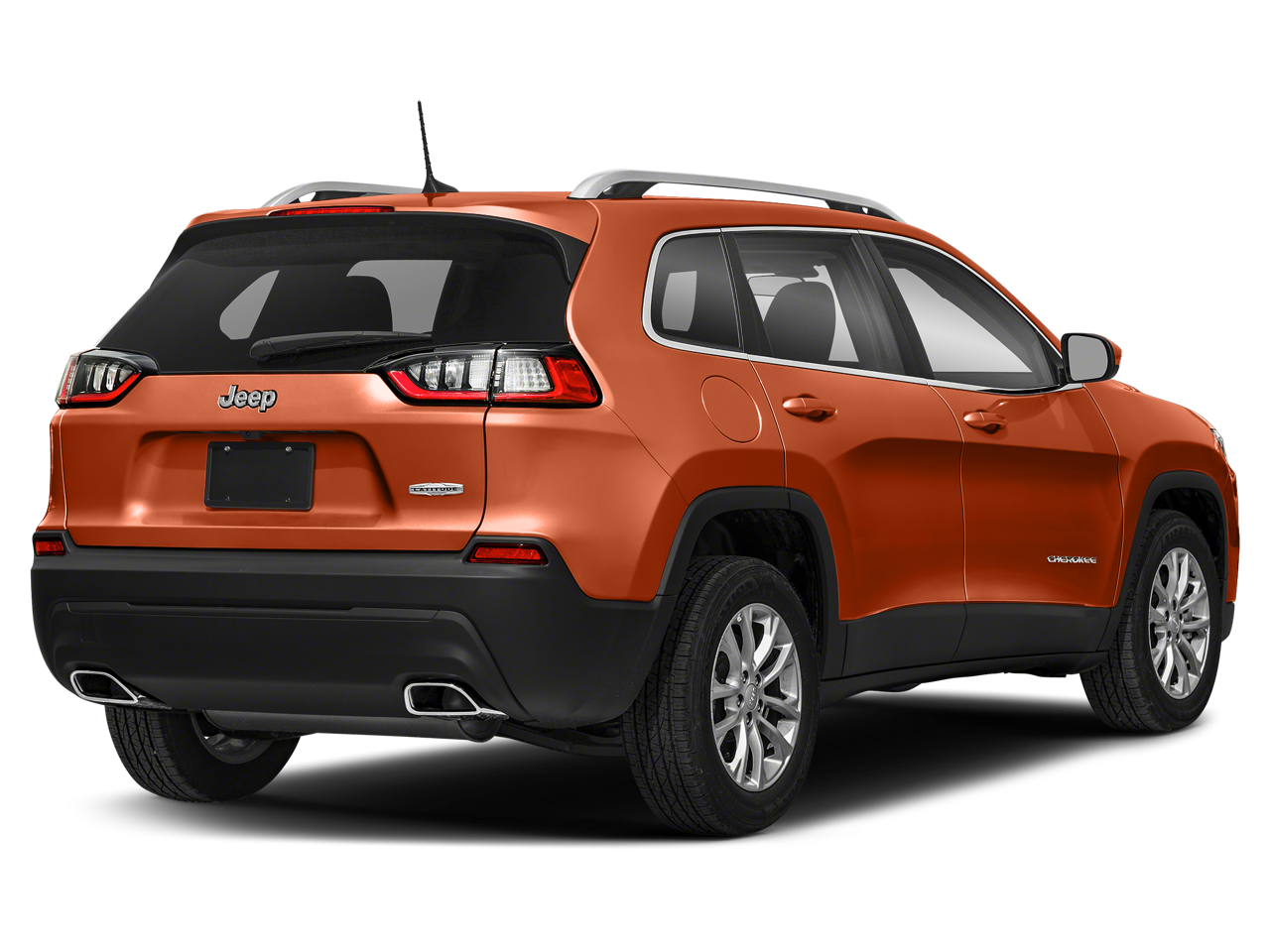 2021 Jeep Cherokee — rear three-quarter view