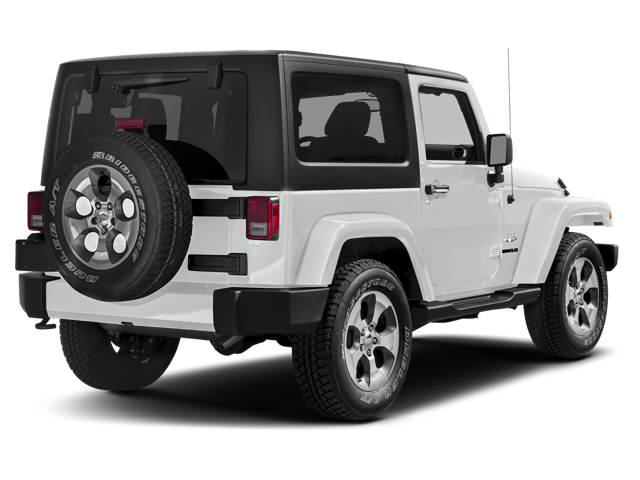 2017 Jeep Wrangler — rear three-quarter view