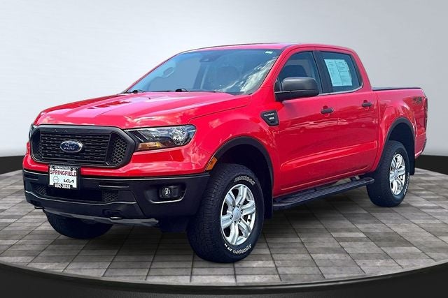 2020 Ford Ranger XL in Race Red — front three-quarter view