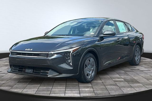 2026 Kia K4 LX in Interstellar Gray — front three-quarter view