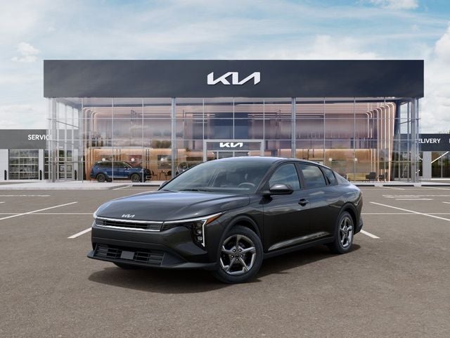 2026 Kia K4 LX in Interstellar Gr — front three-quarter view