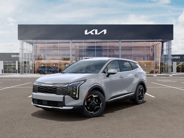 2026 Kia Sportage EX in Wolf Gray — front three-quarter view