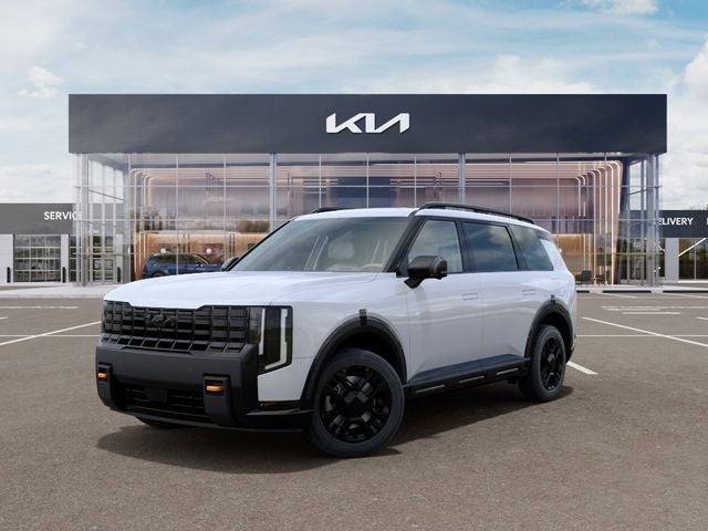 2027 Kia Telluride X-Pro SX-Prestige in Glacial White Pearl — front three-quarter view