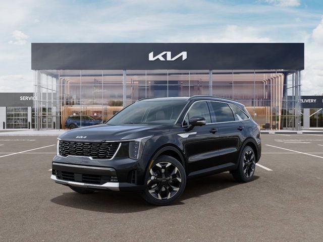 2026 Kia Sorento SX in Panthera Metal — front three-quarter view