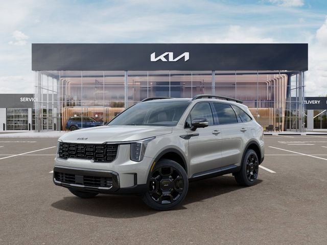 2026 Kia Sorento X-Line SX Prestige in Ivory — front three-quarter view