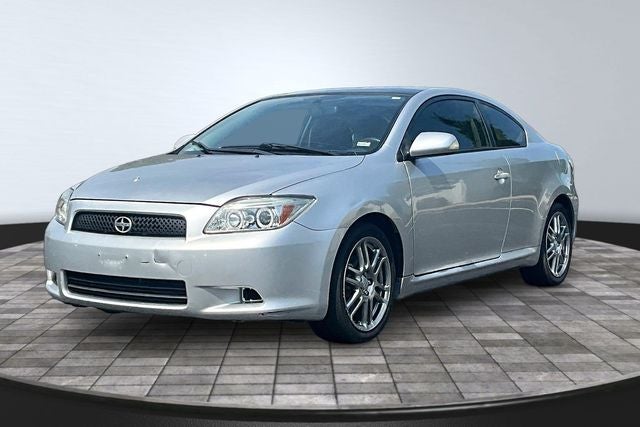 2008 Scion tC Base in Classic Silver Metallic — front three-quarter view