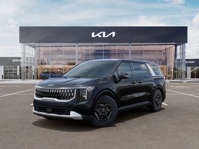2026 Kia Carnival LXS in Panthera Metal — front three-quarter view